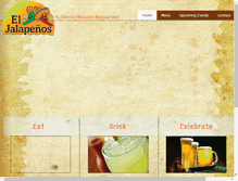 Tablet Screenshot of eljalapenosmexicanrestaurant.com